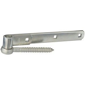 National Hardware 10 in. L Zinc-Plated Silver Steel Screw Hook And Strap Hinge 1 pk (Case of 5) - 1 of 1