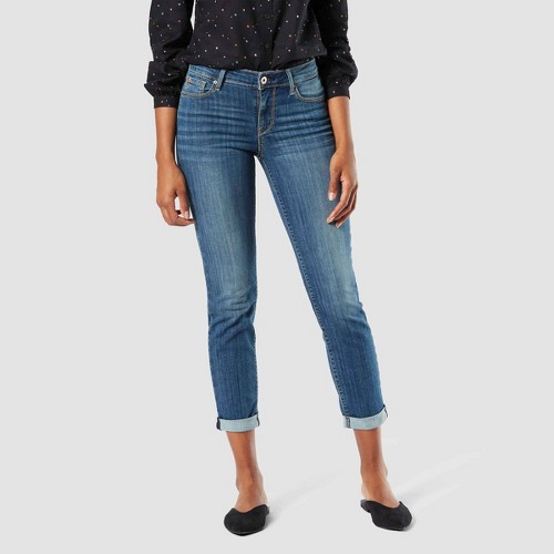 Levi's mid shop rise slim cuffed