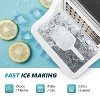 EUHOMY 45 Lbs. Countertop Cube Ice Maker, Stainless Steel, Silver - 4 of 4