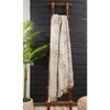 Saro Lifestyle Saro Lifestyle Mudcloth Design Throw Blanket, White, 50"x60" - 4 of 4