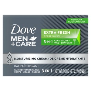 Dove Men+Care Extra Fresh Bar Soap for Body & Face - Trial Size - 3.17oz - 1 of 4