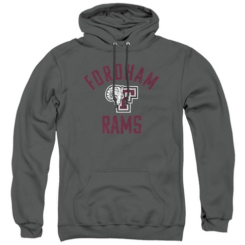 Fordham University Official Rams Logo Adult Pull-Over Hoodie, Athletic Heather - image 1 of 4