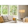 Cal Lighting Laval 60W X 2 Metal Table Lamp With Pleated Softback Fabric Shade And Pull Chain Switch - 2 of 3