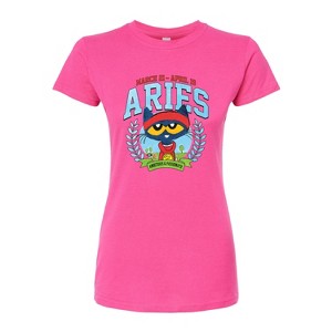Women's - Pete the Cat - Aries -Kids Juniors Fitted Graphic T-Shirt Fitted Graphic T-Shirt - 1 of 3