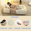 SEVOBAL Human Dog Bed Lazy Sofa Couch 5 Adjustable Position Sit Sleep Bed Fold Put In Bedroom Living Room Space Saving, White, 37.79"*36.61"*6.69" - 3 of 4