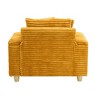 57" Corduroy Single Sofa Chair with Ottoman, Pillow and Storage - 4 of 4