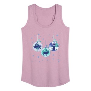 Women's - Frozen 2 - Winter Wonderland Ornaments Christmas Graphic Racerback Tank - 1 of 4
