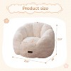 MAXYOYO Kids Bean Bag Chair, Floral Shaped Bean Bag Sofa with Petal Backrest for Boys Girls - 2 of 4