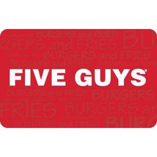 Five Guys Gift Card $50 (Email Delivery)