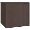 vidaXL Bistro Table Black 15.7"x27.5" Metal - 3 of 4