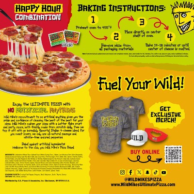 Wild Mike's Ultimate Pizza Happy Hour Combination Pizza - 16.5oz