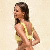 Women's Yellow Sunshine Striped Bikini Top - Cupshe - 3 of 4