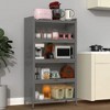 Modern Sideboard Decorative Storage Cabinet, Multi-Level Flip Door Cabinet, CENGHU Buffet Cabinet, for Living Room, Kitchen, Bedroom, Hallway - 3 of 4