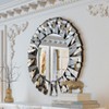 31.5in Artloge Round Silver Wall Mirror Luxury Decorative Wall Mirrors - 4 of 4