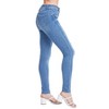 YMI Womens Essentials High Rise 5 Pocket Skinny Jeans, Made with Recycled Fibers - 3 of 4