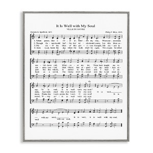 Stupell Industries Well With My Soul Sheet Music, 16" x 20" - 1 of 4