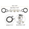Unique Bargains Pearl Short Chain Replacement for Women's Shoulder Handbag 2 Pcs - 2 of 4