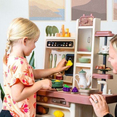 Sunnydaze Mini Meals Kids Kitchen Playset with Lights and Sounds
