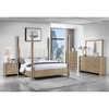 FONTOI Large Sarai Mirror Sleek Wood Frame Dresser Attached Rounded Sides Modern Home Accent for Bedroom or Living Room, Brown, 47"*2.3"*38" - 4 of 4