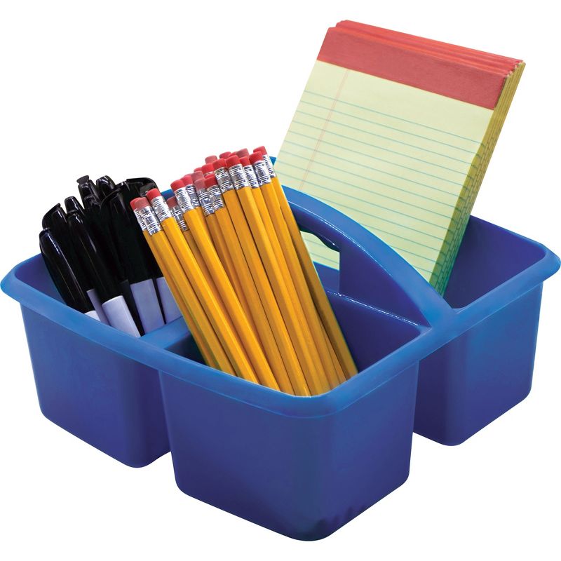 Teacher Created Resources® Blue Plastic Storage Caddy, Pack of 6, 3 of 6