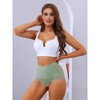 Allegra K Women's High Waist Full Coverage Brief Tummy Control Briefs - 4 of 4