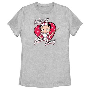 Women's Betty Boop Happy Nurse's Day T-Shirt - 1 of 4