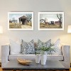2Piece Vignette Miller's Creek Bridge, Going to Market White Framed Wall Art for Living Room, Bedroom Wall Art Print for Home Decor by Billy Jacobs - 4 of 4