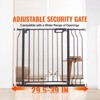 VEVOR Baby Gate,29.5"-37" Extra Wide,30" High, Dog Gate,Thru Auto Close Child Gate Pet Security Gate with Pressure Mount Kit and Wall Mount Kit, Black - 3 of 4