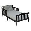 Infurnic Beds, Toddler Single Bed with Safety Guardrails and Headboard, Low To Floor Design for Toddler Children, Brown, 70"*36"*27" - 3 of 4