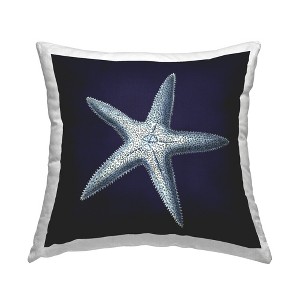 Stupell Industries Distressed Navy and White Starfish - 1 of 3