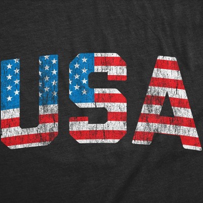 Мужские футболки Crazy Dog T-Shirts, Inc. Mens Vintage USA T Shirt Awesome Fourth Of July Graphic Tee for Men - Crazy Dog Men's T Shirt For Fourth Of July Black XL — фото 2