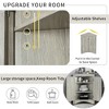 NicBex Triangular Corner Cabinet with Doors,Bathroom Storage Cabinet with Adjustable Shelves,Freestanding Corner Cabinet for Living/Laundry Room - 4 of 4