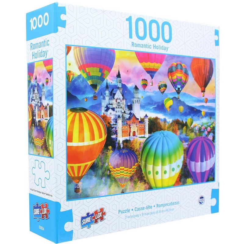 The Canadian Group Romantic Holiday 1000 Piece Jigsaw Puzzle | Neuschwanstein Air Balloon Festival, 3 of 7