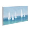 Stupell Industries White Sail Boats Across Coast, 17" x 7" - 3 of 4