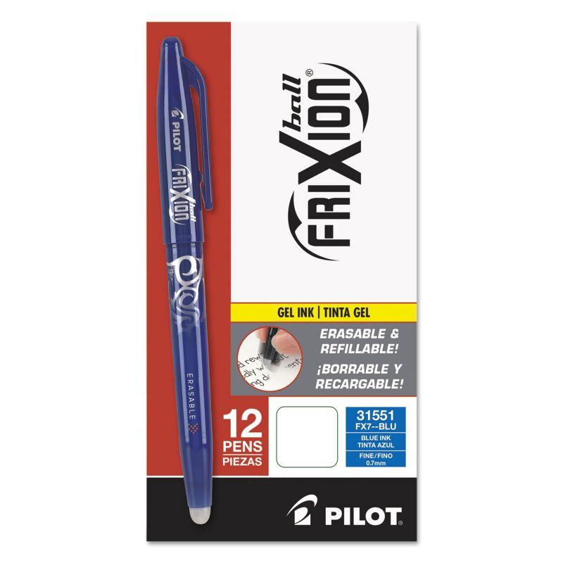 Pilot FriXion Ball Erasable Gel Ink Stick Pen Blue Ink .7mm 31551, 2 of 5