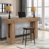63" Rustic Farmhouse Console Table with Open Shelf, Vintage Sofa Table for Living Room, Entryway Hallway - 4 of 4