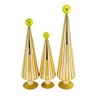 Cody Foster 19.0 Inch Carnival Trees Gold/Chartreuse Christmas Decorative Tree Set , Christmas Decor Modern Christmas (3PC) - 4 of 4