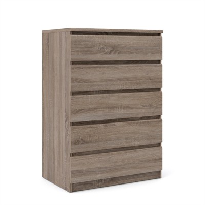Scottsdale Truffle Gray 5-Drawer Engineered Wood Chest