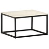 vidaXL Coffee Table End Table Side Sofa Table Real Stone with Marble Texture - 2 of 4