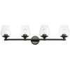 Livex Lighting Willow 4 - Light Vanity in  Black Chrome - 4 of 4