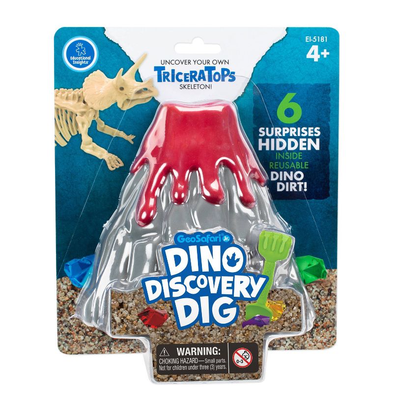 Educational Insights GeoSafari Jr. Dino Discovery Dig Triceratops, 6 of 7