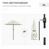 NicBex 9 Ft 3 Tiers Patio Umbrella Outdoor,Table Umbrella for Patio,Market Umbrella Outdoor with Crank,UV protection&Waterproof,No Base - 3 of 4
