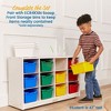 ECR4Kids 12 Cubby Mobile Tray Storage Cabinet, 3x4 - 4 of 4