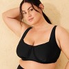 Women's Balconette Underwire Bikini Top - Shade & Shore™ Black - 3 of 3