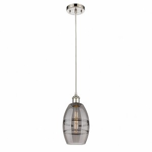 Vaz - 1 Light Cord Hung Mini Pendant In Industrial Style-8.13 Inches Tall and 5.88 Inches Wide - 1 of 1