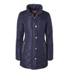 Sportoli Women Longer Length Plush Lined Quilted Winter Puffer Coat Zip-Off Faux Fur Trim Hood - 4 of 4