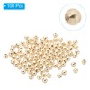 Unique Bargains Metal Round Jewelry Making Gold Filled Spacer Beads 100 Pcs - 3 of 4