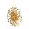 Northlight Glittered Round Sunburst Christmas Ornament - 6" - Gold - 4 of 4