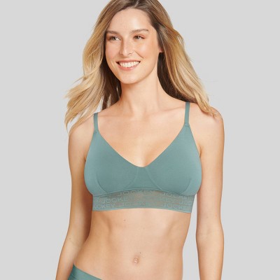 Jockey Generation™ Women's Recycled Seamfree Ribbed Plunge Bralette - Aged  Spruce S : Target