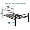 VECELO Metal Platform Mattress Foundation, Decorative Headboard & Footboard with Heavy Duty Support - 3 of 4